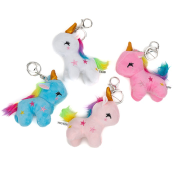 Plush unicorn keychain B-2201